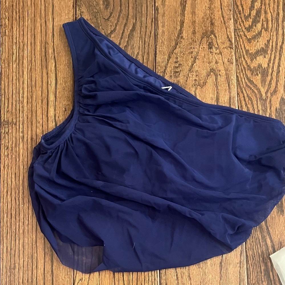 NWT Cupshe Deep Blue One-Shoulder Bikini Size L - Picture 4 of 12